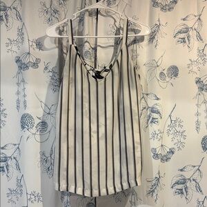 White House Black Market Black and White Reversible Camisole